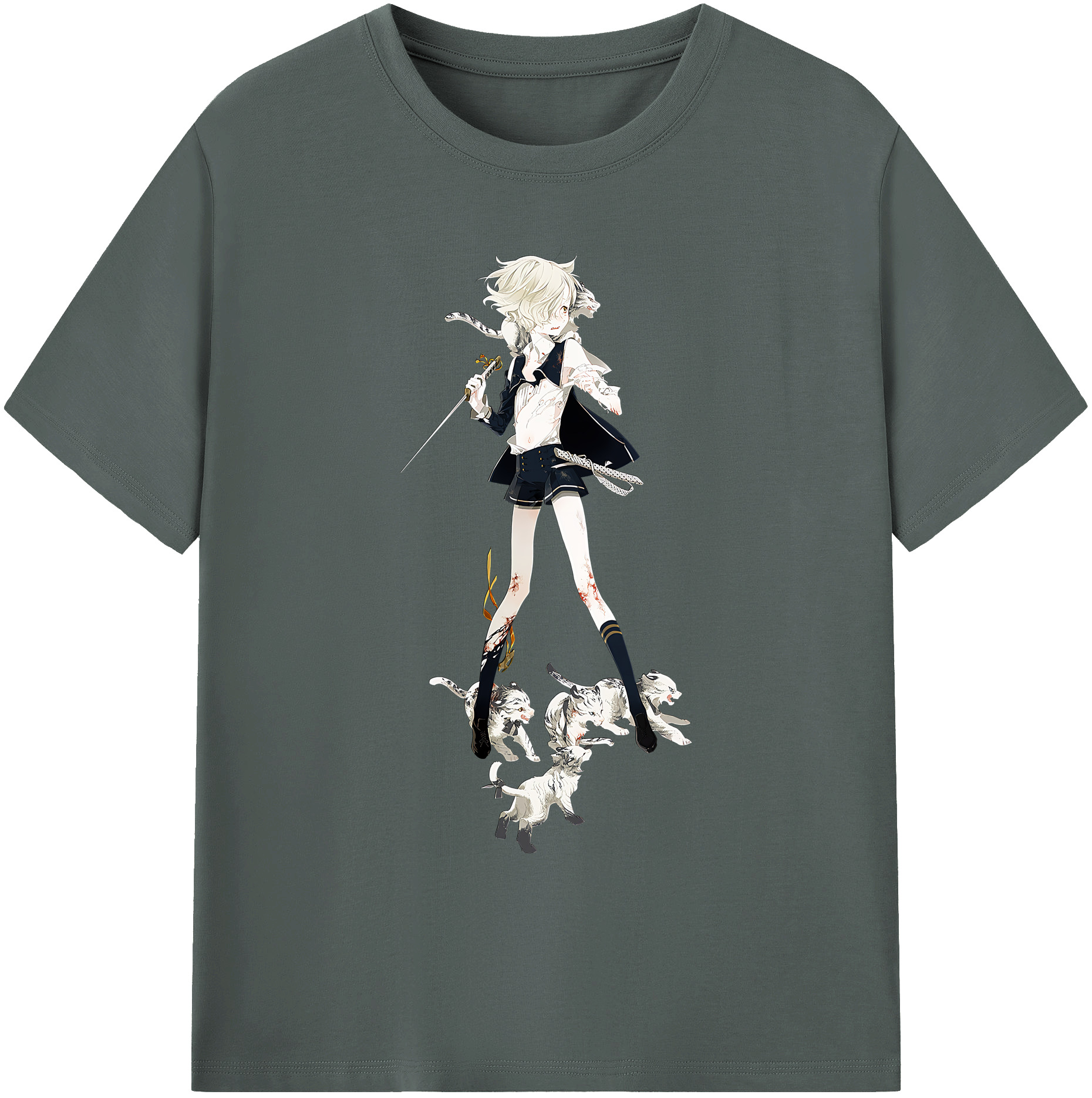 （画像用） 刀剣乱舞 Touken Ranbu 綿100％ メンズ半袖Tシャツ｜肌触りやわらか＆通気性